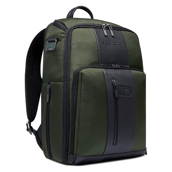 Piquadro Brief travel backpack leather 43 cm laptop compartment