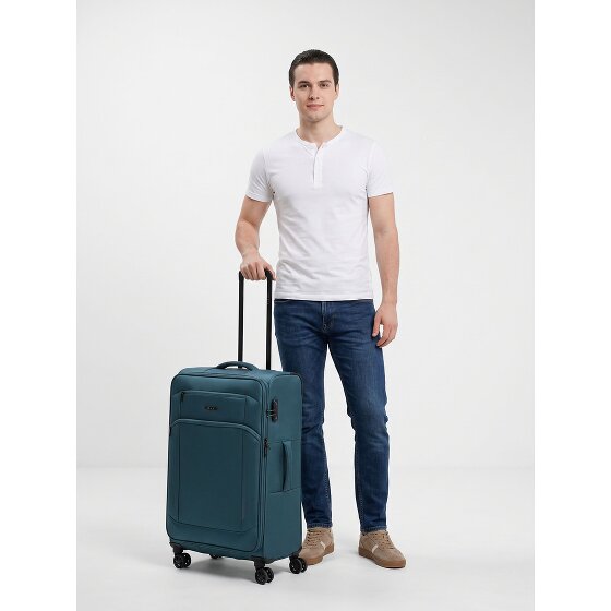 d&n Travel Line 9804 4 wheels Trolley L 78 cm Expandable