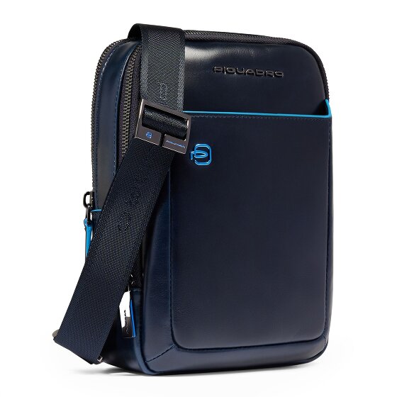 Piquadro Blue Square Mini Bag Shoulder Bag Leather 17 cm