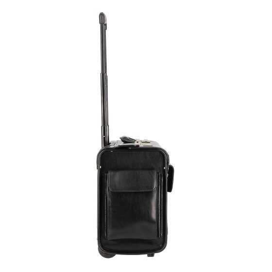 Dermata 2 wheels Pilot trolley Leather 39 cm Laptop compartment