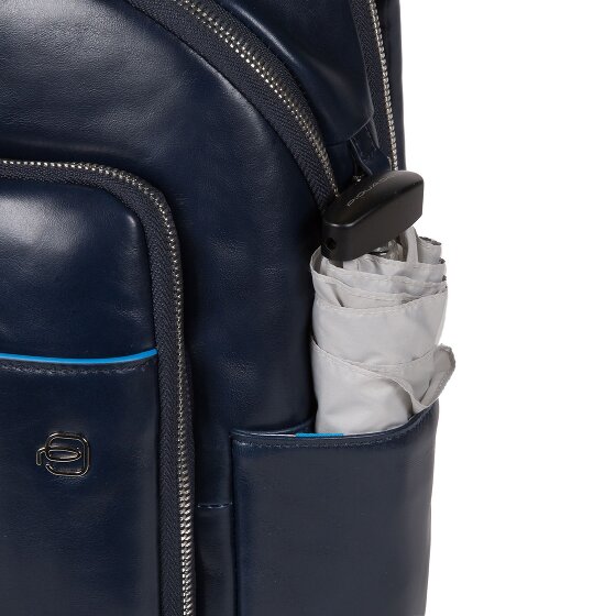 Piquadro Blue Square Revamp backpack RFID leather 39 cm laptop compartment