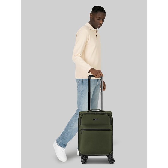 Bugatti Valencia Soft 4 wheels Cabin trolley S 55 cm with expansion pleat