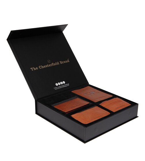 The Chesterfield Brand Wallet RFID protection Leather 11.5 cm Gift box