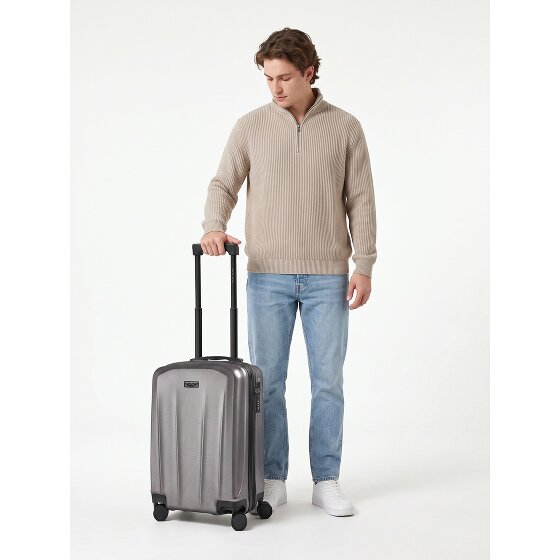 Police New York 4 wheels Cabin suitcase S 54 cm Expandable
