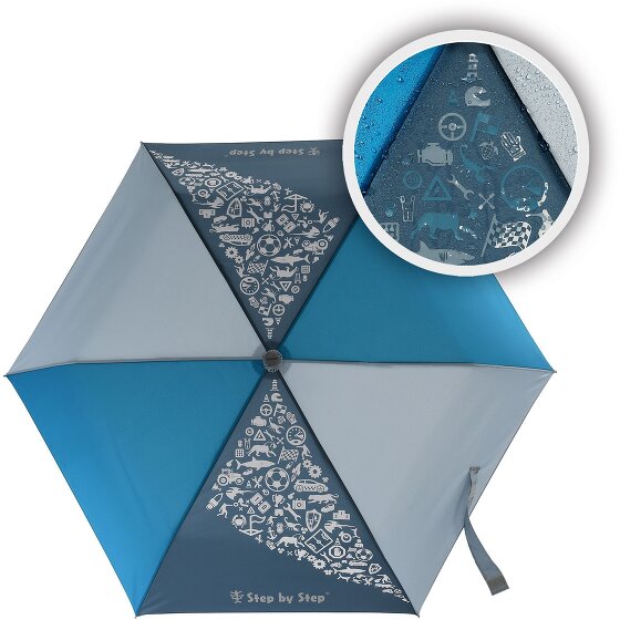 Step by Step Magic Rain Effect children pocket umbrella 22.5 cm