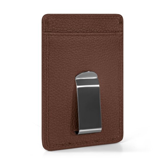 Redolz Leather Essentials credit card holder RFID leather 7 cm with money clip