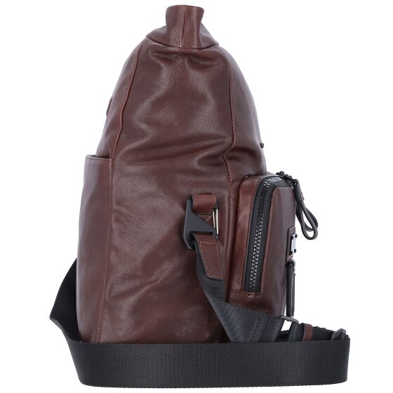 Piquadro Harper shoulder bag leather 34 cm laptop compartment