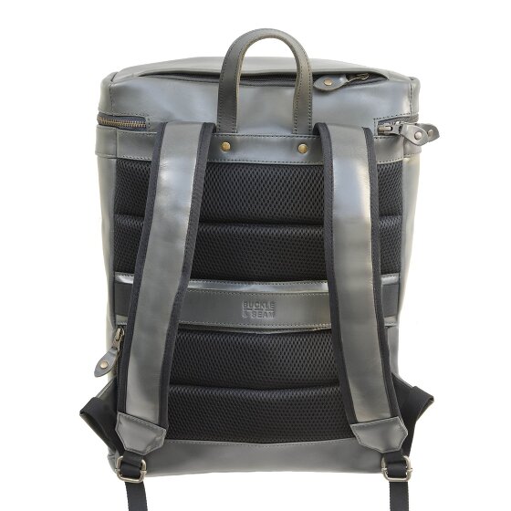 Buckle & Seam Siwa backpack leather 47 cm laptop compartment