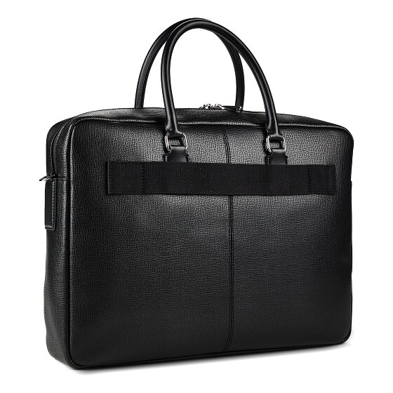 Lacoste Ossian Briefcase Genuine Leather 41 cm Laptop compartment