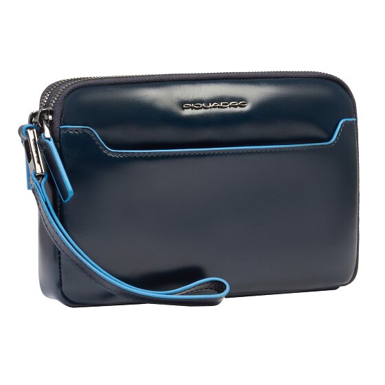 Piquadro Blue Square Clutch purse Leather 21 cm