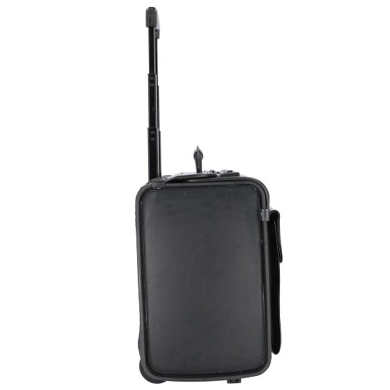Alassio 2-wheel leather pilot case 48 cm laptop compartment
