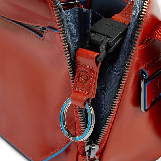 Piquadro Blue Square Shoulder bag Leather 27 cm