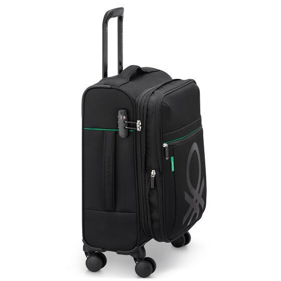 Delsey Paris x Colors Benetton Color Block 4-wheeled cabin trolley 55 cm with expansion fold