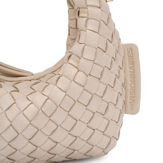 LES VISIONNAIRES Greta Micro weave Handbag Leather 20 cm