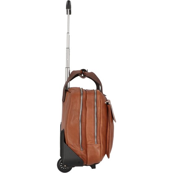 Harold's Ivy Lane 2 wheels Wheeled briefcase Genuine Leather 36 cm Laptop compartment