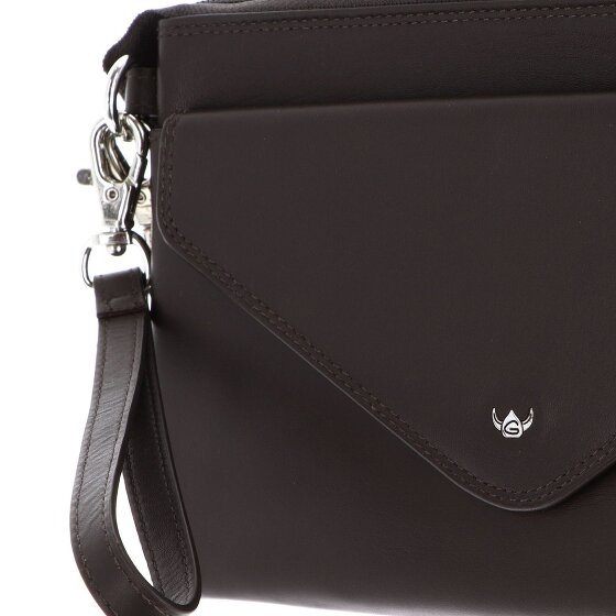 Golden Head Polo Clutch purse RFID protection Genuine Leather 22 cm