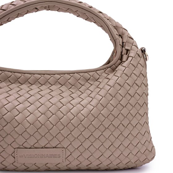 LES VISIONNAIRES Sadie Weave Shoulder Bag Leather 37 cm