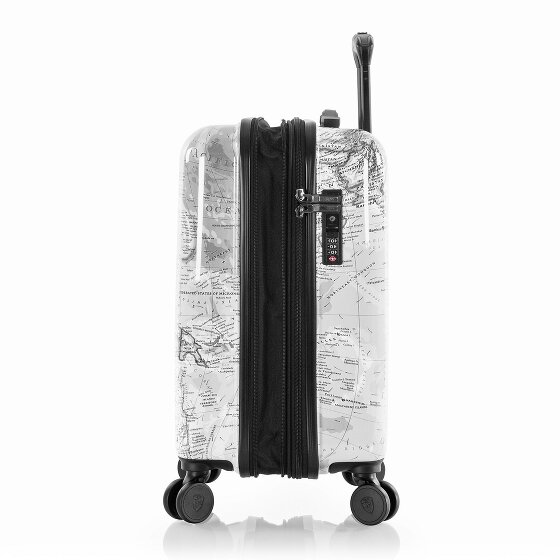 Heys Black Camo 4 wheels Cabin suitcase S 53 cm Expandable