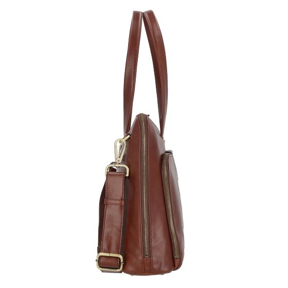 Leonhard Heyden Cambridge shoulder bag leather 41 cm laptop compartment