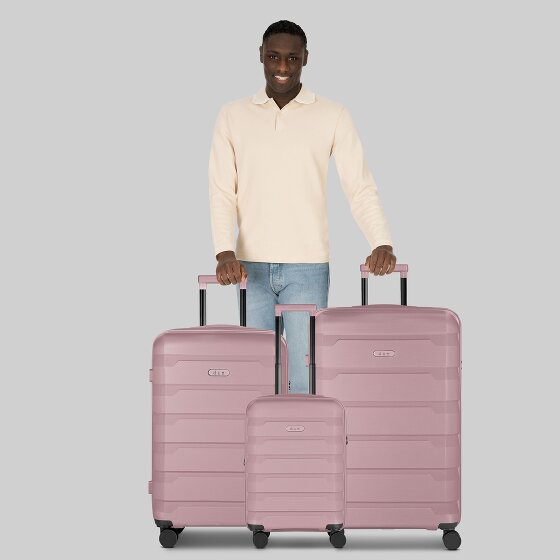 d&n South Dakota 4 wheels Suitcase set 3-piece with expansion pleat