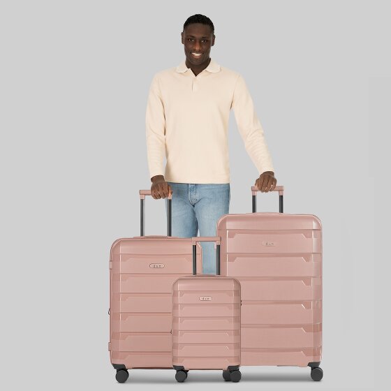 d&n South Dakota 4 wheels Suitcase set 3-piece with expansion pleat