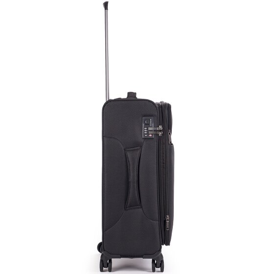 Stratic Stratic Light + 4 wheels Trolley 68 cm with expansion pleat