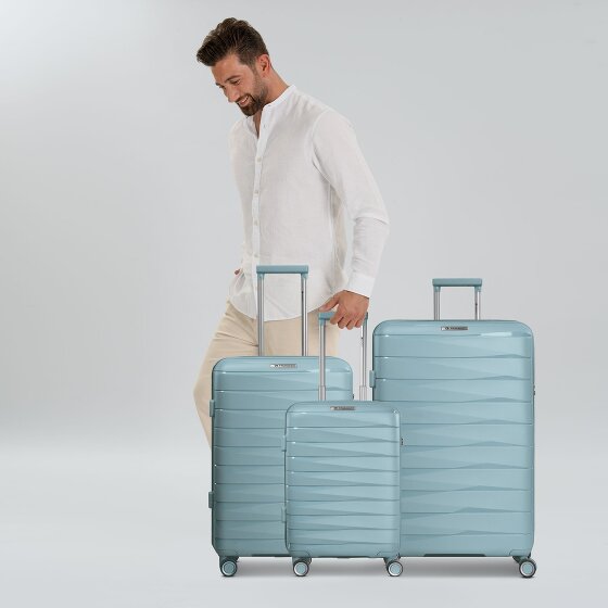 Franky London 4 wheels Suitcase set 3-piece with expansion pleat