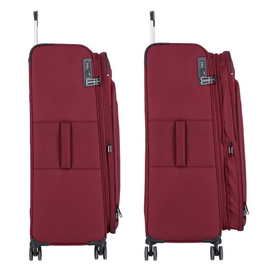 d&n Travel Line 9504 4 wheels Trolley L 76 cm with expansion pleat