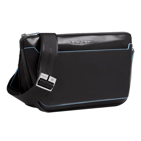 Piquadro Blue Square Shoulder bag Leather 30 cm