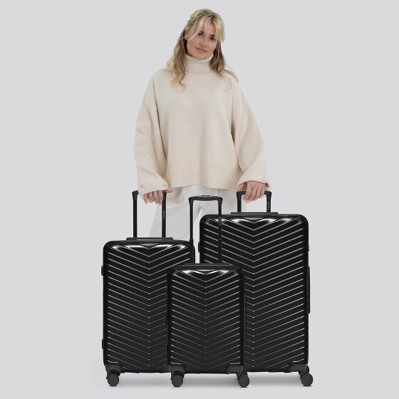 Redolz Essentials 18 4 wheels Suitcase set 3-piece with expansion pleat