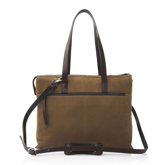 Castelijn & Beerens Nubuck Shoulder Bag Leather 40 cm Laptop compartment