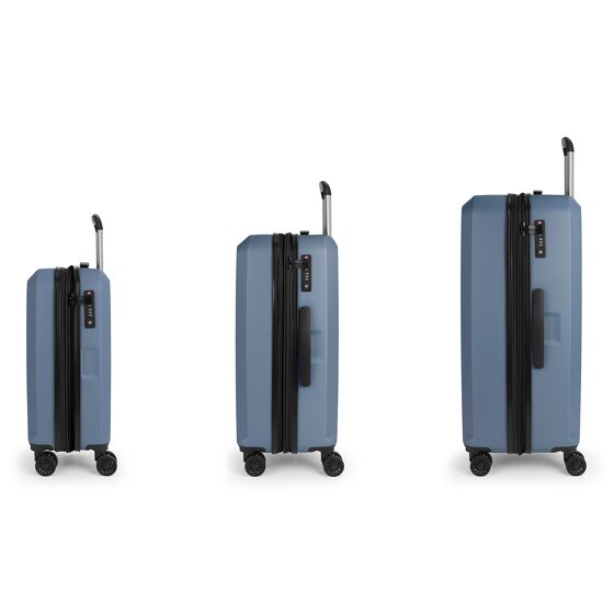 Gabol Montreal 4 wheels Suitcase set 3-piece with expansion pleat