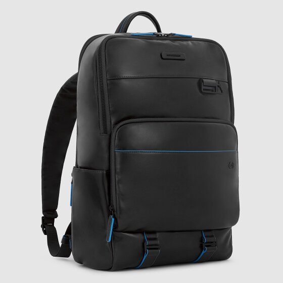 Piquadro Blue Square Revamp Business backpack RFID protection Leather 43 cm Laptop compartment