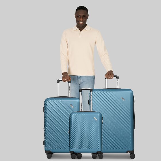 Check.In Paradise 2.0 4 wheels Suitcase set 3-piece with expansion pleat