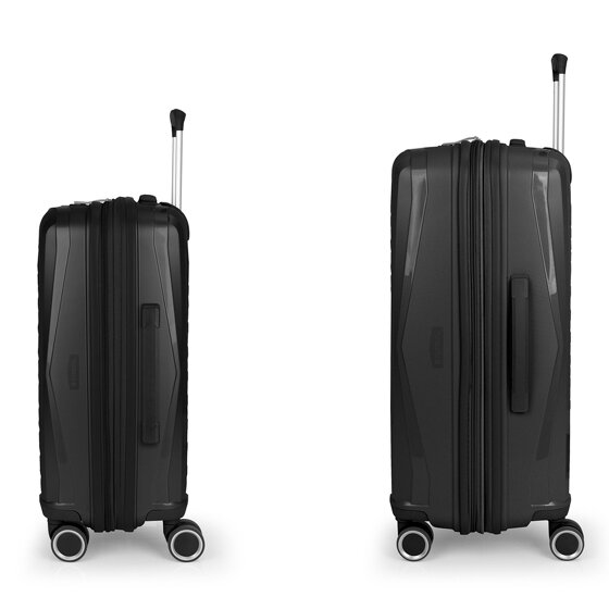 Gabol Queens 4 wheels Suitcase set 2-piece with expansion pleat Gabol Queens 4 wheels Suitcase set 2-piece with expansion pleat
