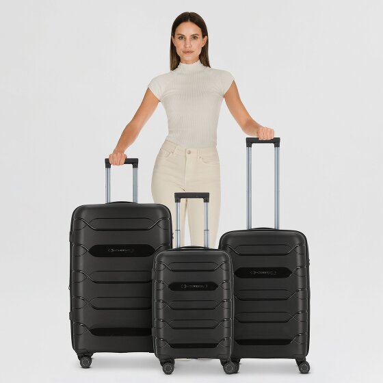 Polestream Strz by Asteroid 4 wheels Suitcase set 3-piece with expansion pleat
