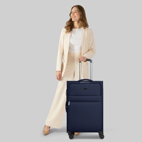 Bugatti Valencia Soft 4 wheels Trolley M 65 cm with expansion pleat