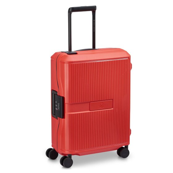 Delsey Paris x United Colors of Benetton Color Block Hardside 4-wheel cabin trolley 55 cm