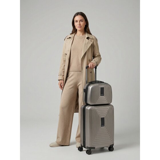Redolz Essentials 14 suitcase set 2 pcs. cabin trolley with stretch fold & beauty case