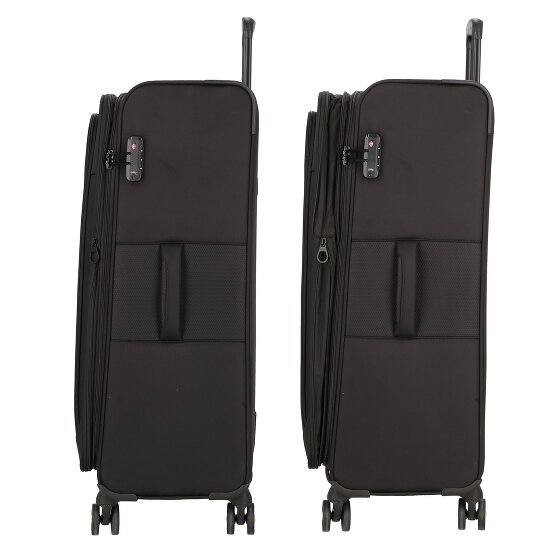 d&n Travel Line 9704 4 wheels Trolley L 78 cm with expansion pleat