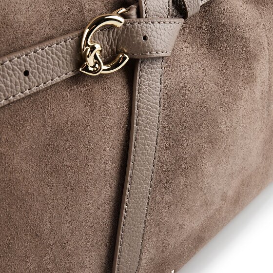 Coccinelle Sabine Suede Handbag Genuine Leather 43 cm