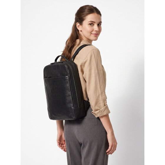 Jost Glasgow Daypack RFID protection Genuine Leather 44 cm Laptop compartment