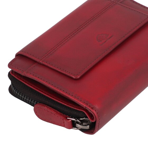 Greenburry Destressed Wallet RFID protection Leather 13.5 cm