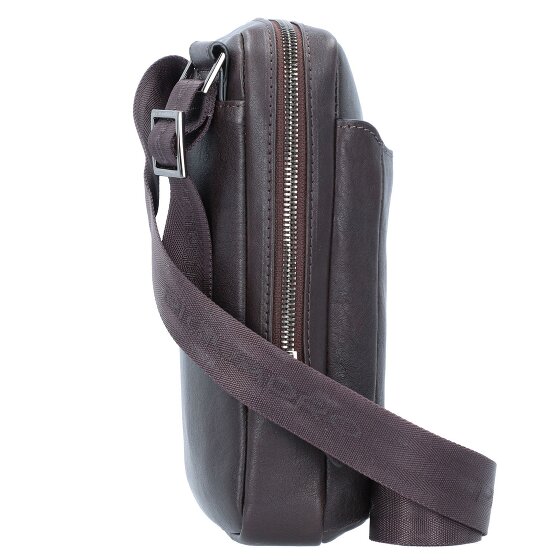 Piquadro Black Square shoulder bag leather 17 cm