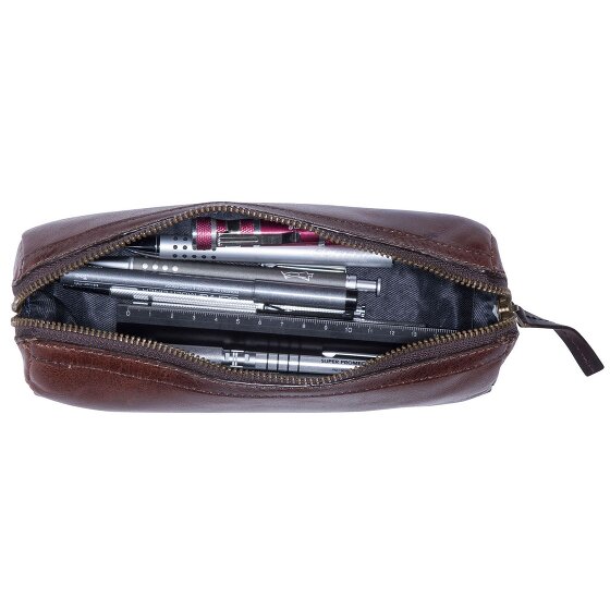 Leonhard Heyden Cambridge pencil case leather 20.5 cm