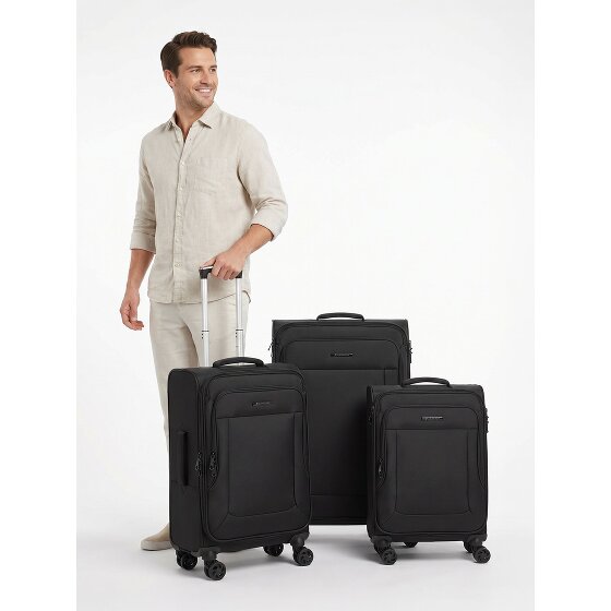Franky Melbourne 3.0 4-wheel suitcase set, 3-piece, with stretch fold
