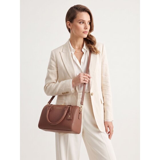 Lazarotti Bologna Leather Bowling Bag, Handbag, Crossbody, Leather, 26 cm