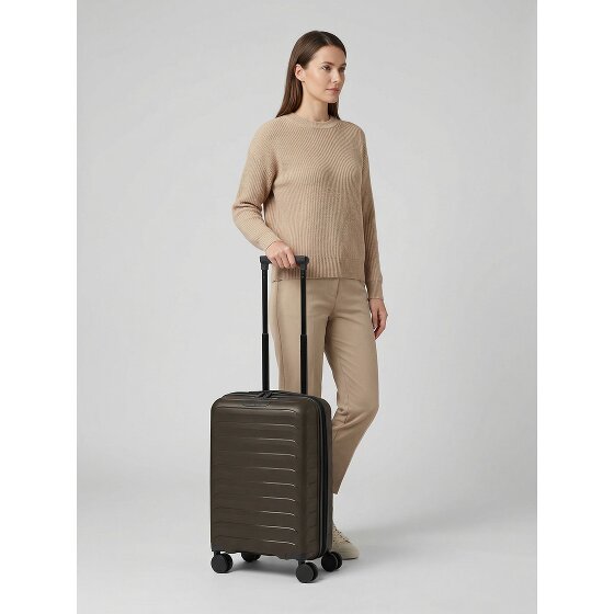 d&n Toronto 4 wheels Cabin trolley S 54 cm with expansion pleat