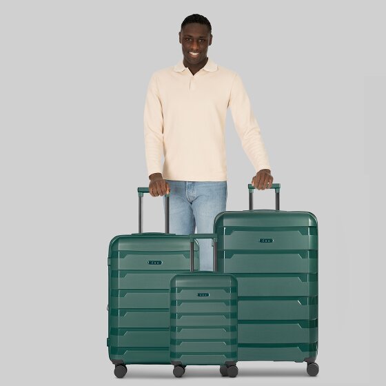 d&n South Dakota 4 wheels Suitcase set 3-piece with expansion pleat