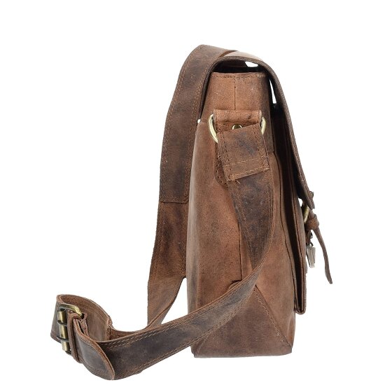 Harold's Antique Messenger 32 cm leather laptop compartment